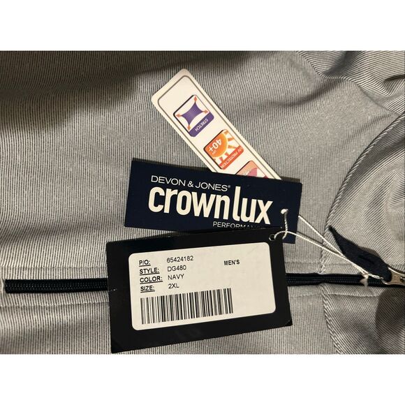 Devon & Jones Easy Care Pullover Jacket Size 2XL - Picture 3 of 5